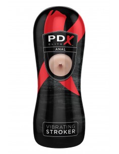 PDX ELITE VIBRATING ANAL STROKER LIGHT