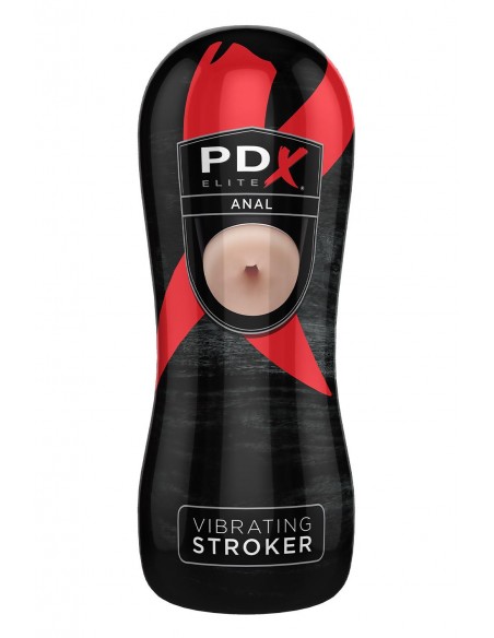 PDX ELITE VIBRATING ANAL STROKER LIGHT