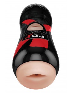 PDX ELITE VIBRATING ORAL STROKER LIGHT 2