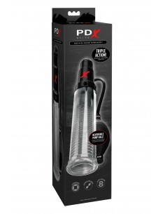 PDX ELITE SUCK-N-PUMP STROKER CLEAR 2