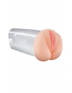 PDX EXTREME DELUXE SEE-THRU STROKER CLEAR