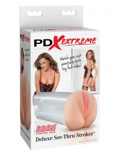 PDX EXTREME DELUXE SEE-THRU STROKER CLEAR 2