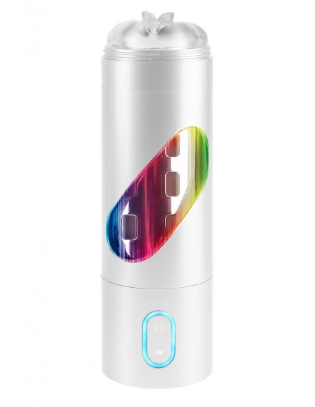 PDX EXTREME RECHARGEABLE ROTO-BATOR PUSSY WHITE
