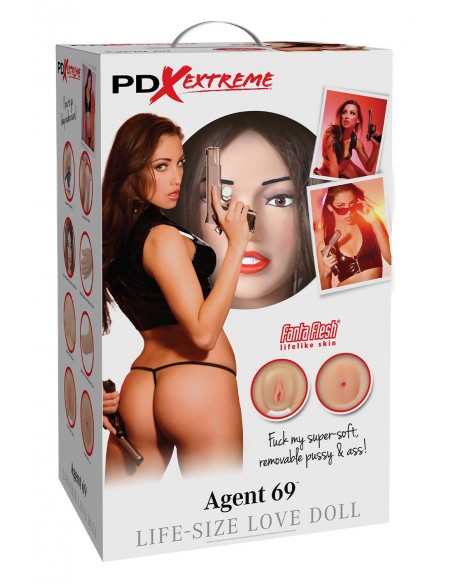 PDX EXTREME DOLLZ AGENT 69 LIFE-SIZE LOVE DOLL LIGHT