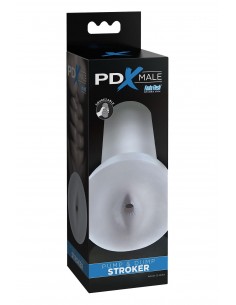 PDX MALE PUMP & DUMP STROKER CLEAR 2