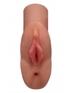 PDX PLUS PERFECT PUSSY DOUBLE STROKER TAN