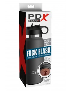 PDX PLUS FUCK FLASK SECRET DELIGHT DISCREET STROKER BROWN 2