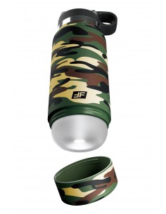 PDX PLUS FAP FLASK - HAPPY CAMPER DISCREET STROKER CLEAR