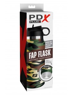 PDX PLUS FAP FLASK - HAPPY CAMPER DISCREET STROKER CLEAR 2
