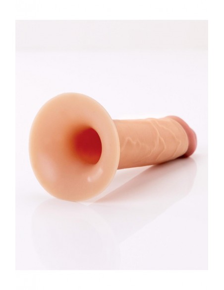 FANTASY X-TENSIONS ELITE 8" SILICONE HOLLOW STRAP-ON - DUAL DENSITY - LIGHT