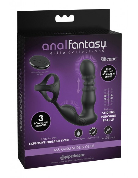 ANAL FANTASY ELITE ASS-GASM SLIDE & GLIDE BLACK