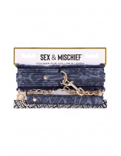 SPORTSHEETS COUGAR FUR COLLAR & LEASH 2