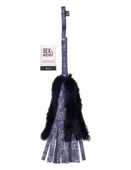 SPORTSHEETS COUGAR FAUX FUR FLOGGER