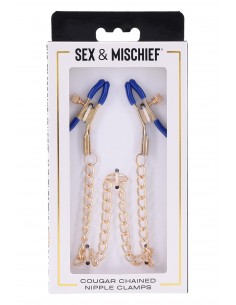 SPORTSHEETS COUGAR CHAINED NIPPLE CLAMPS 2