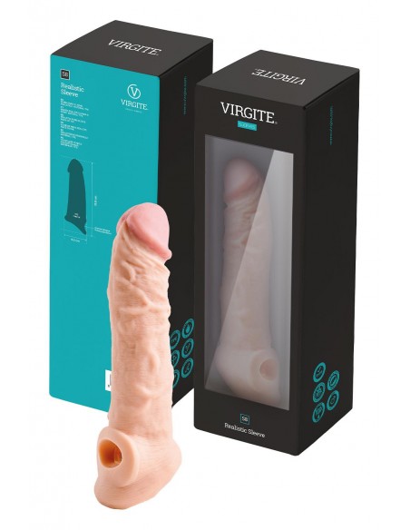 VIRGITE S8 REALISTIC PENIS SLEEVE S8 FLESH 19,8 CM FLESH