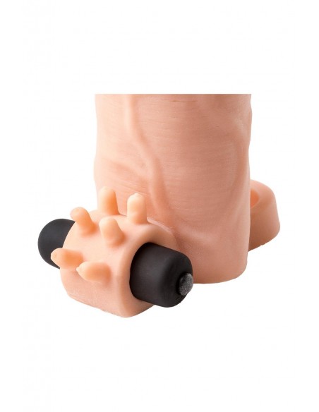 VIRGITE S6 REALISTIC VIBRATING PENIS SLEEVE S6 21 CM FLESH