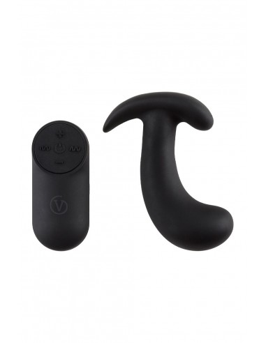 VIRGITE  PROSTATIC VIBRATOR WITH REMOTE CONTROL BLACK