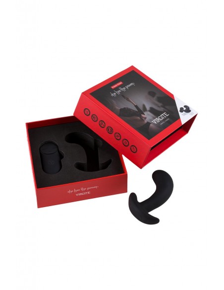 VIRGITE  PROSTATIC VIBRATOR WITH REMOTE CONTROL BLACK