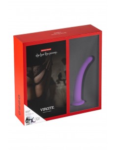 VIRGITE  UNIVERSAL HARNESS WITH PURPLE DILDO SIZE M PURPLE 2