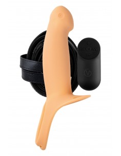 VIRGITE H3 VIBRATING HOLLOW STRAP H3 SIZE S FLESH