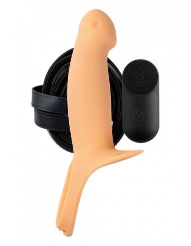 VIRGITE H3 VIBRATING HOLLOW STRAP H3 SIZE S FLESH