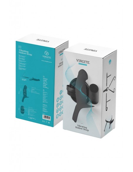 VIRGITE H3 VIBRATING HOLLOW STRAP H3 SIZE S BLACK
