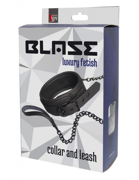 BLAZE COLLAR AND LEASH BLACK