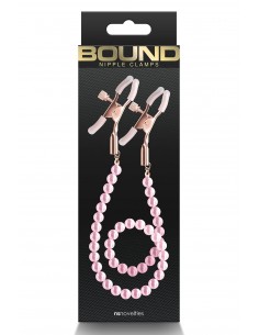 BOUND NIPPLE CLAMPS DC1 PINK 2