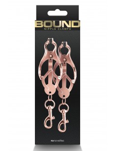 BOUND NIPPLE CLAMPS C3 ROSE Or 2